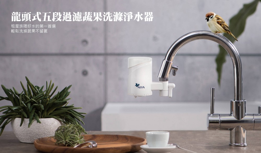 龍頭式五段過濾蔬果洗滌淨水器